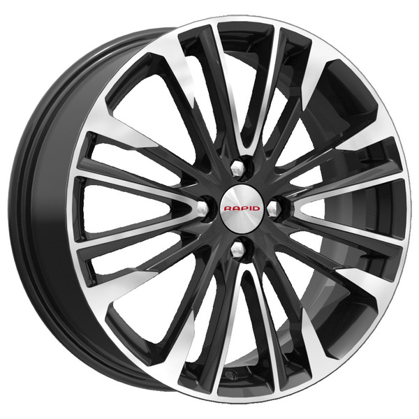 диски КиК Рапид Сильверстоун 6,5xR17 4x100 60,1 41 алмаз_черный_SK