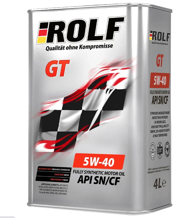 ROLF 5W40 GT A3/B4 SN/CF 5л (4+1)