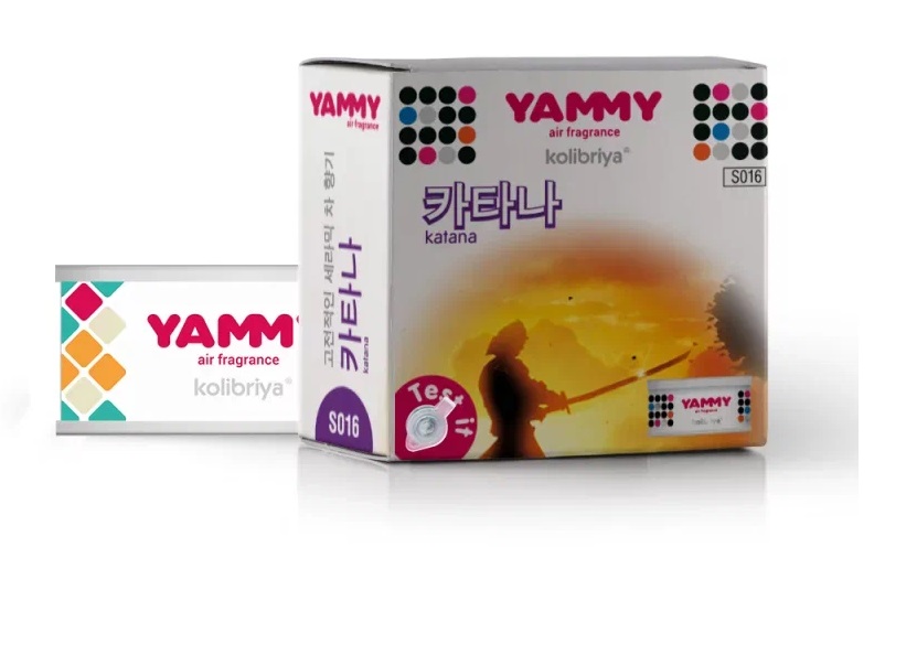Ароматизатор  YAMMY меловой баночка Katana 50г s016