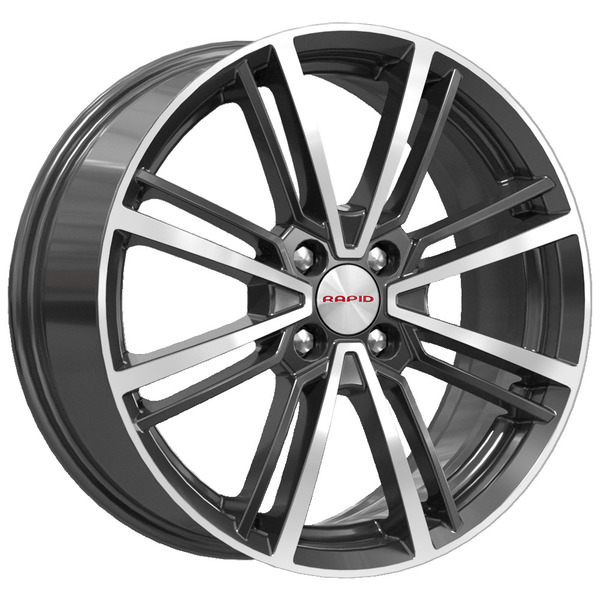 диски КиК Рапид ЭРФУРТ 7,0xR17 4x100 60,1 43 алмаз_черный